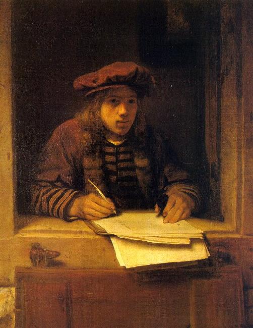 Samuel Dircksz van Hoogstraten Self Portrait oil painting picture